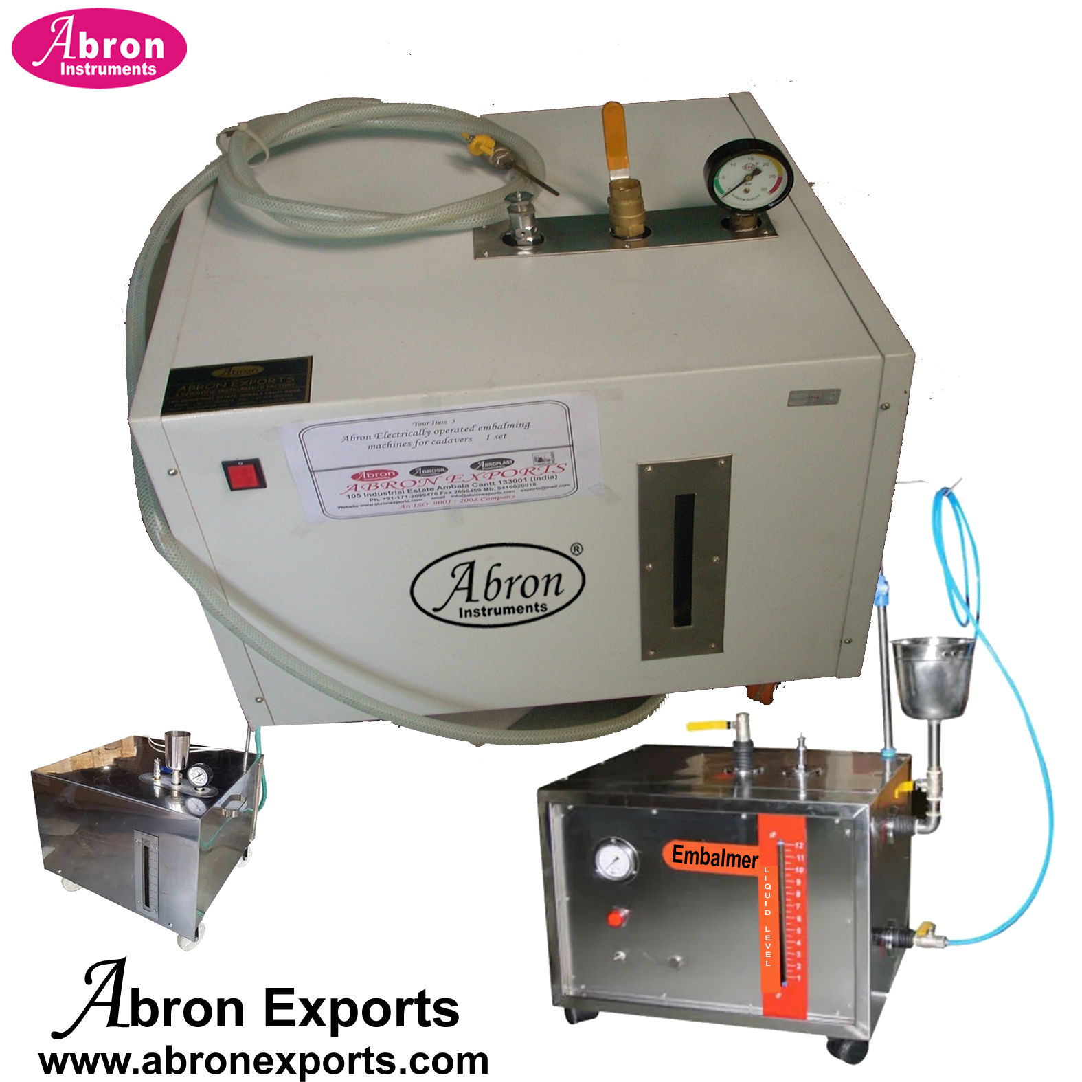 Embalming Machine for cadaver injector with pump gauge wheels portable Abron ABM-3551B-CEB